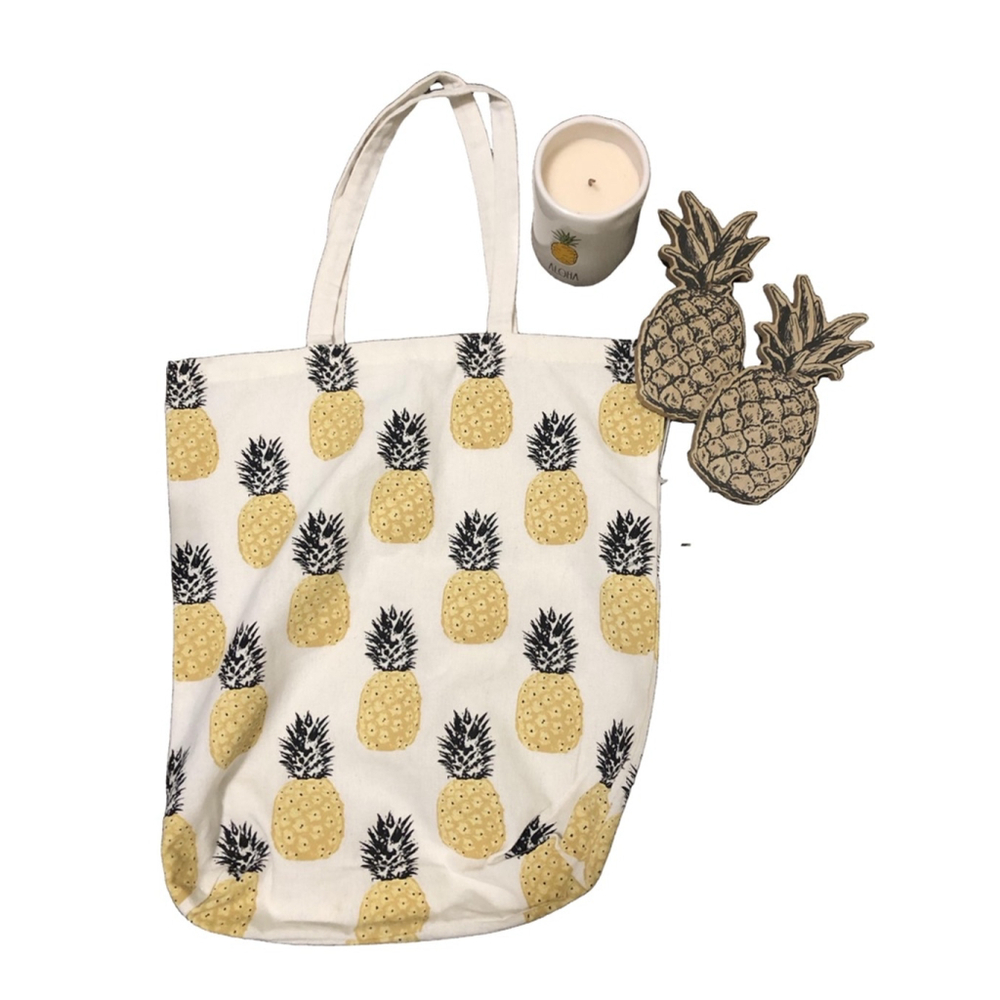 Pineapple decor bundle gift set